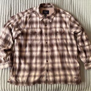 G.H. Bass & Co. Cream Sherpa-Lined Shacket